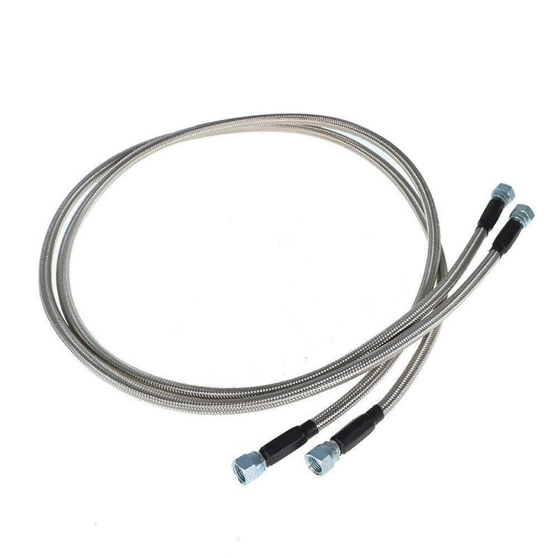 DURAFORCE 52" Length SS Braided Transmission Cooler Hoses For TH350 700R4 TH400