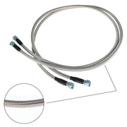 DURAFORCE 52" Length SS Braided Transmission Cooler Hoses For TH350 700R4 TH400