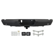 DURAFORCE Rear Step Bumper Assembly For 2015-2020 Ford F-150 Black W/ Park & Tow