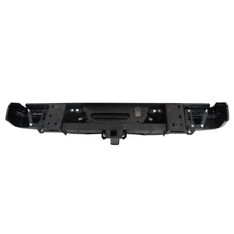 DURAFORCE Rear Step Bumper Assembly For 2015-2020 Ford F-150 Black W/ Park & Tow