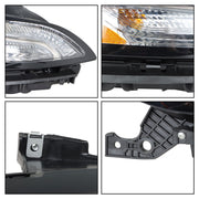 DURAFORCE Right Side Headlight For 2014-18 Jeep Cherokee Halogen W/DRL And Ballast
