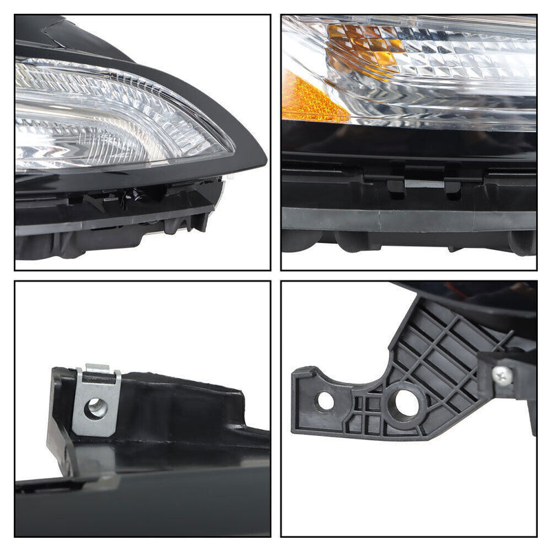 DURAFORCE Right Side Headlight For 2014-18 Jeep Cherokee Halogen W/DRL And Ballast