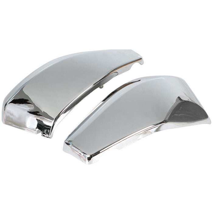 DURAFORCE 2pcs Chrome Side Battery Cover For Honda VTX 1300 2003-2009 2006 2007 2008
