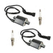 DURAFORCE 2 x Ignition Coil & Spark Plug For Suzuki S83 Intruder VL1500 VS1400 1987-2004