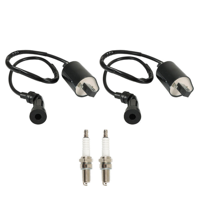 DURAFORCE 2 x Ignition Coil & Spark Plug For Suzuki S83 Intruder VL1500 VS1400 1987-2004