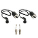DURAFORCE 2 x Ignition Coil & Spark Plug For Suzuki S83 Intruder VL1500 VS1400 1987-2004