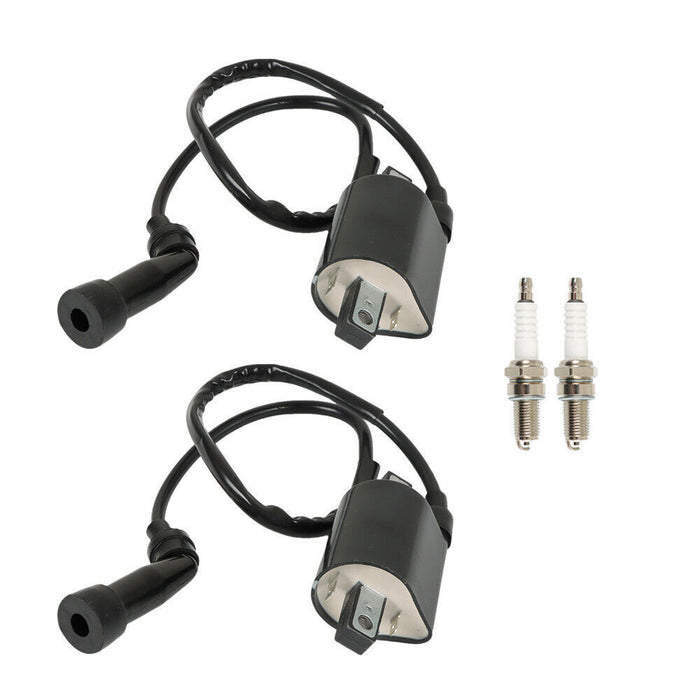 DURAFORCE 2 x Ignition Coil & Spark Plug For Suzuki S83 Intruder VL1500 VS1400 1987-2004