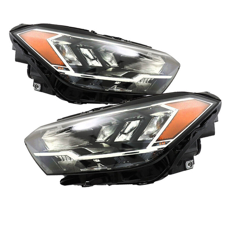 DURAFORCE Left+Right Headlight For 2019-2023 Volkswagen Jetta Non-Projector LED