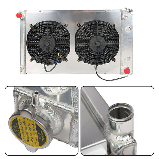 DURAFORCE 3 Row Aluminum Radiator+Shroud Fan For 1978-1981 Chevy Camaro Malibu