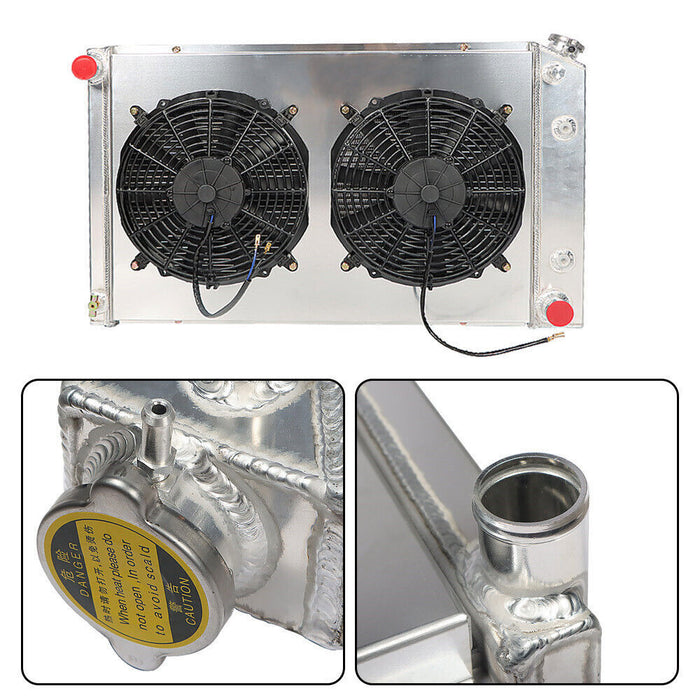 DURAFORCE 3 Row Aluminum Radiator+Shroud Fan For 1978-1981 Chevy Camaro Malibu