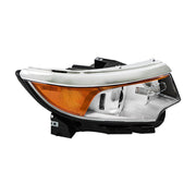 DURAFORCE RH Side Headlight For 2011- 2014 Ford Edge Halogen Chrome Clear W/o DRL