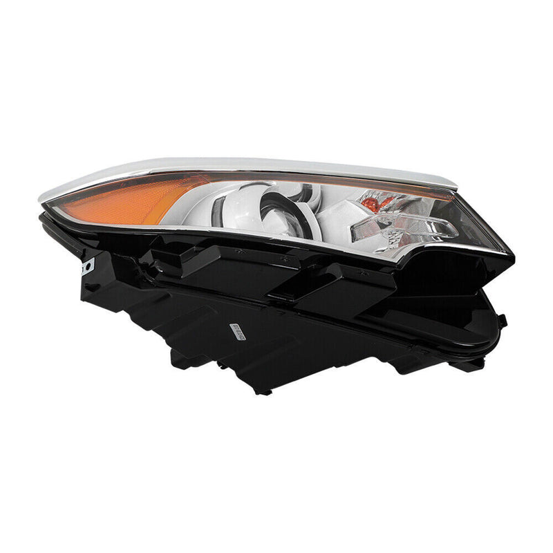 DURAFORCE RH Side Headlight For 2011- 2014 Ford Edge Halogen Chrome Clear W/o DRL