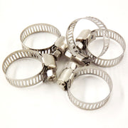 DURAFORCE Adjustable 100 Pcs 3/4"-1"Stainless Steel Drive Hose Clamps Fuel Line Worm Clips