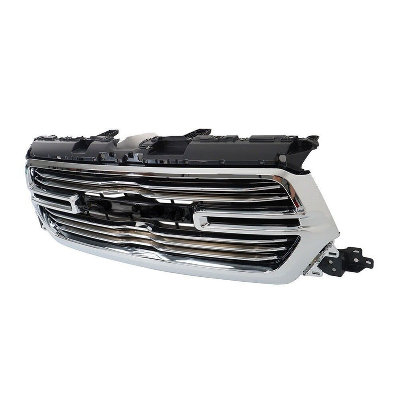 DURAFORCE Front Bumper Chrome Grille For 2019 2020 2021 2022 Dodge Ram 1500