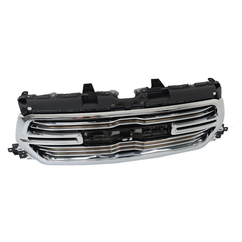 DURAFORCE Front Bumper Chrome Grille For 2019 2020 2021 2022 Dodge Ram 1500