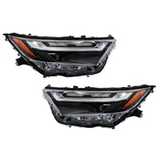 DURAFORCE Left+Right Headlight For 2022-2023 Toyota Rav4 Full LED Chrome Projector