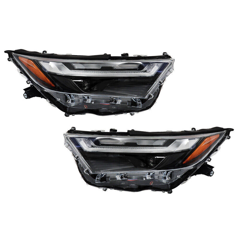 DURAFORCE Left+Right Headlight For 2022-2023 Toyota Rav4 Full LED Chrome Projector