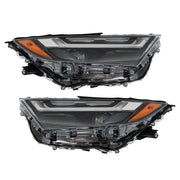 DURAFORCE Left+Right Headlight For 2022-2023 Toyota Rav4 Full LED Chrome Projector