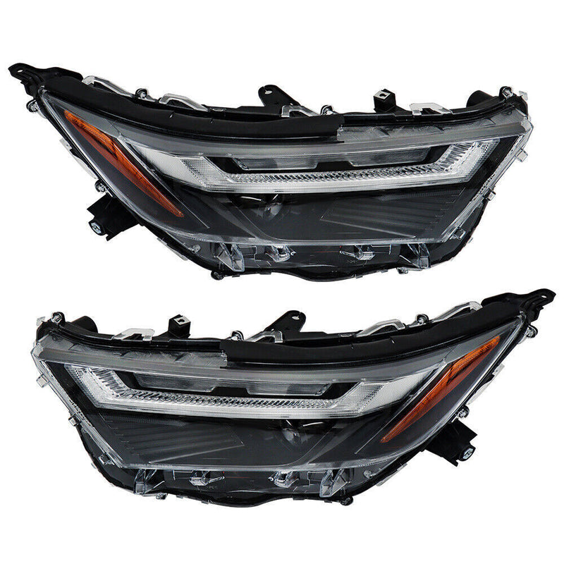 DURAFORCE Left+Right Headlight For 2022-2023 Toyota Rav4 Full LED Chrome Projector