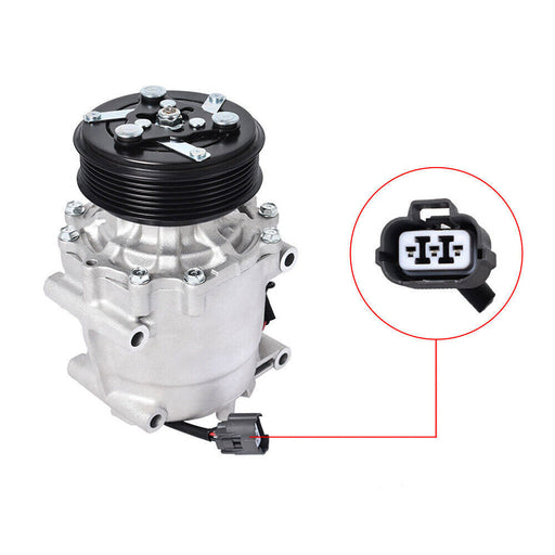 DURAFORCE A/C Compresor w/Clutch For 2002-2005 Honda Civic DX EX HX Sedan L4 4985