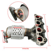 DURAFORCE Catalytic Converter 16096 For 1996-2000 Honda Civic Direct Fit High Flow