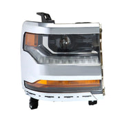 DURAFORCE Right Headlight For 2016-2018 Chevy Silverado 1500 HID Chrome Housing