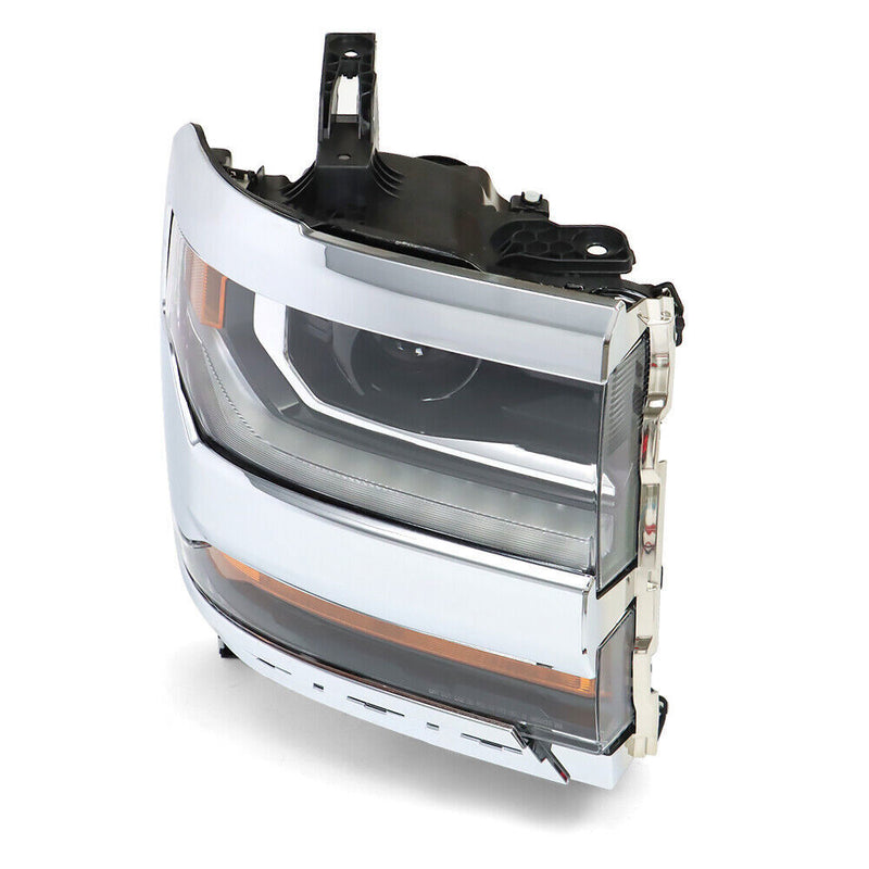 DURAFORCE Right Headlight For 2016-2018 Chevy Silverado 1500 HID Chrome Housing
