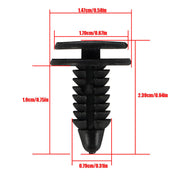 DURAFORCE 100Pcs Clip Fasteners Door Plastic 6503709 For Chrysler Dodge Ram Pickup
