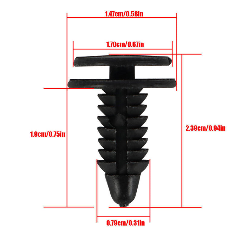 DURAFORCE 100Pcs Clip Fasteners Door Plastic 6503709 For Chrysler Dodge Ram Pickup
