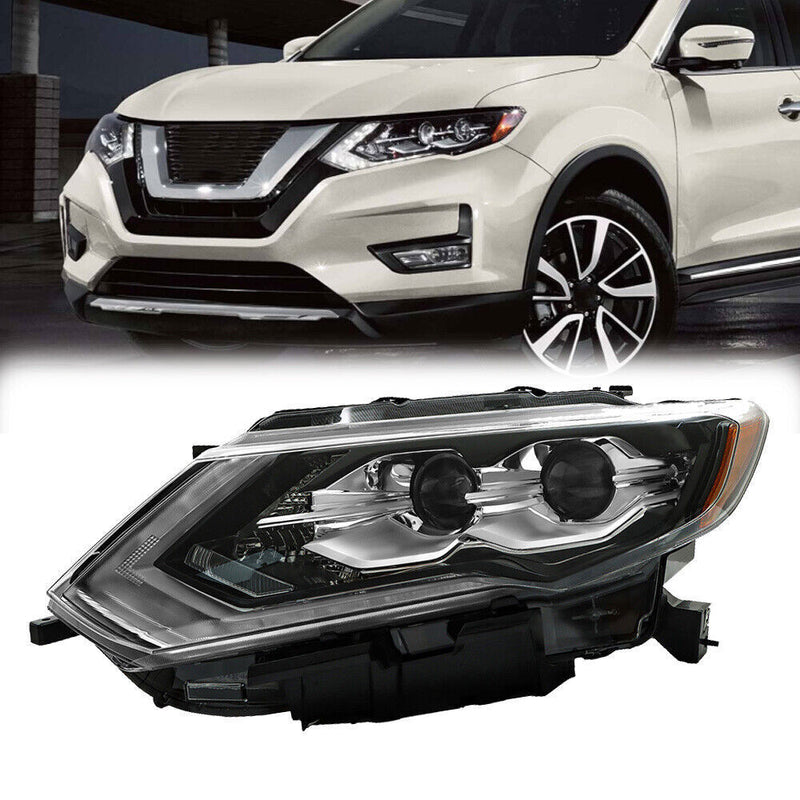 DURAFORCE Left Side Headlight For 2017-2020 Nissan Rogue SL Sport/ Hybrid LED Lamp