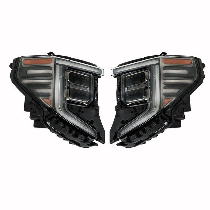 DURAFORCE Left+Right LED Headlight For 2022-2024 GMC Sierra 1500 AT4|AT4X Headlamp
