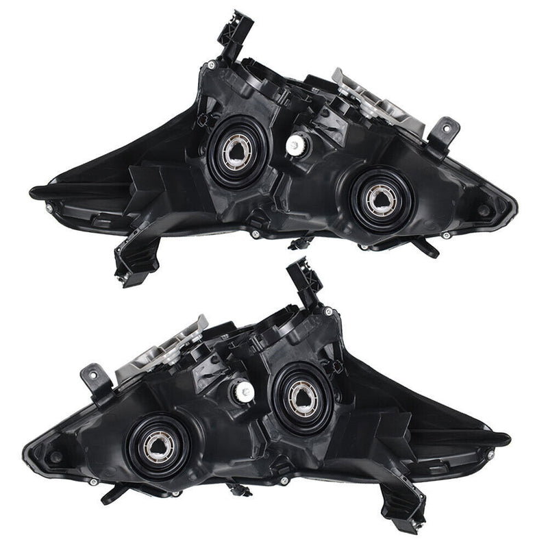 DURAFORCE Right+Left Headlight For 2013-2015 Altima Nissan Sedan Black Housing