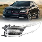 DURAFORCE Front Grille Grill Assembly Chrome For 2016-2018 Lincoln MKX Left Side