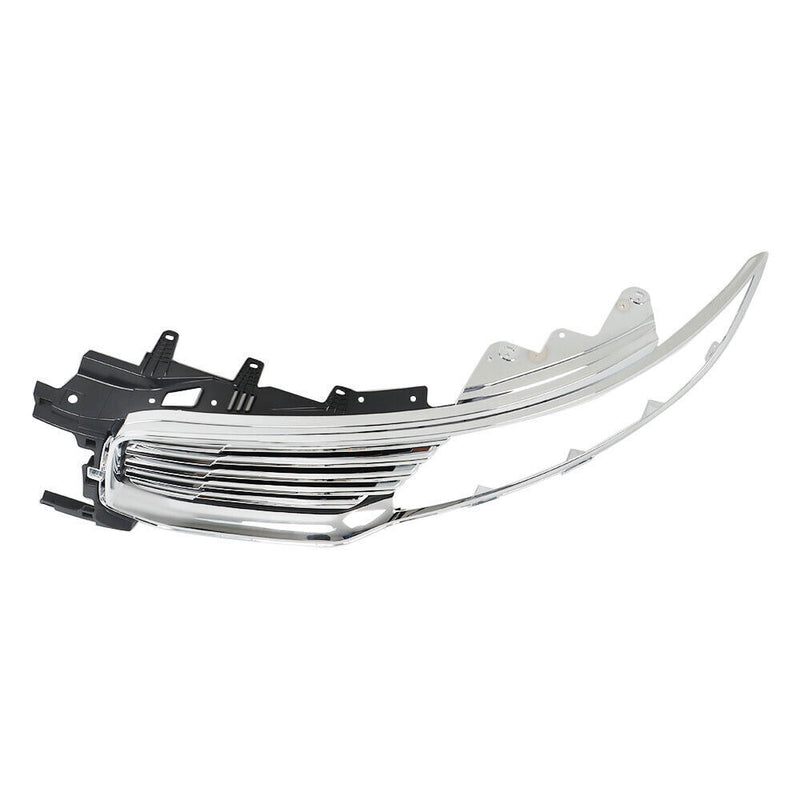 DURAFORCE Front Grille Grill Assembly Chrome For 2016-2018 Lincoln MKX Left Side