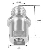 DURAFORCE Converts 5/8" Shopsmith to 1" × 8tpi Lathe Headstock Spindle Adapter