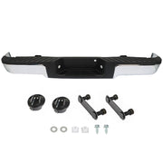 DURAFORCE Complete Rear Steel Bumper Assembly For 2009-2014 Ford F150 Truck Chrome