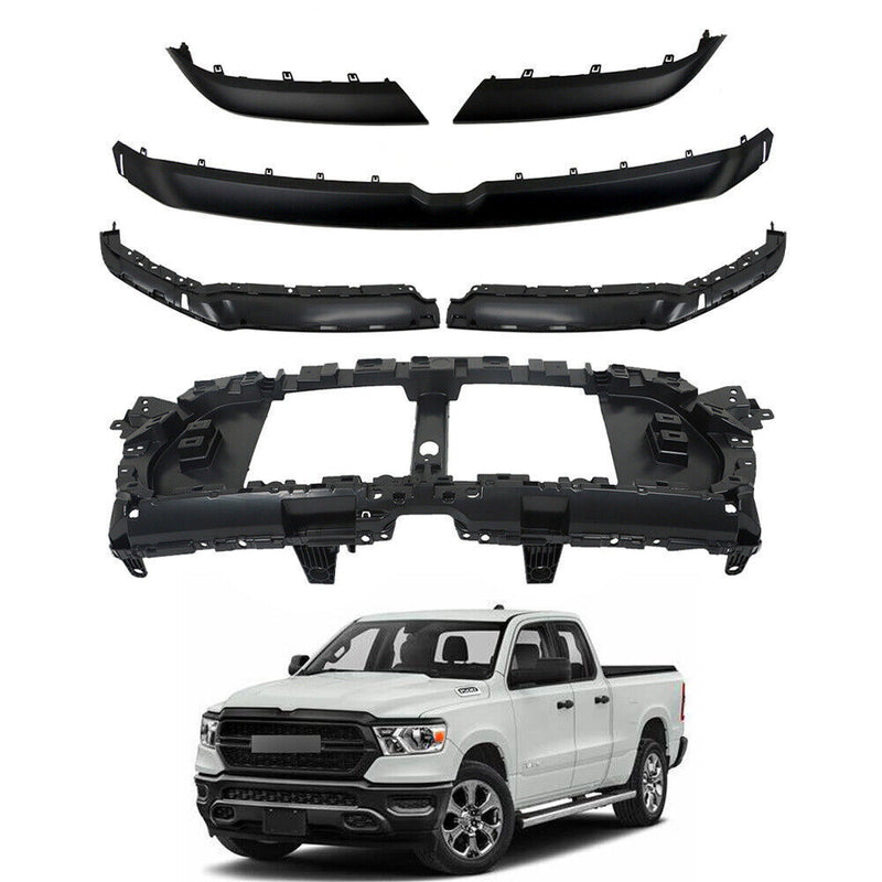 DURAFORCE Grille Base Bracket Support&Upper Grille Molding For 2019-2022 Ram 1500