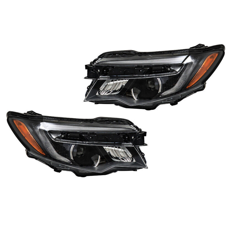 DURAFORCE LH+RH W/LED Low Beam+DRL Headlight For 16-18 Pilot ELITE&19-21 Passport