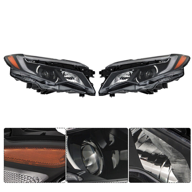 DURAFORCE LH+RH W/LED Low Beam+DRL Headlight For 16-18 Pilot ELITE&19-21 Passport