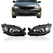 DURAFORCE LH+RH Headlights For 2008-2011 Subaru Impreza Factory Headlamps Black