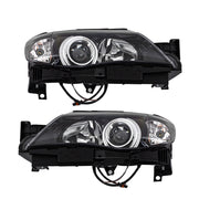 DURAFORCE LH+RH Headlights For 2008-2011 Subaru Impreza Factory Headlamps Black