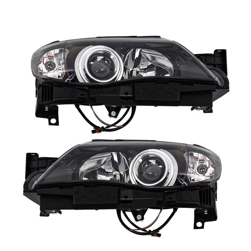 DURAFORCE LH+RH Headlights For 2008-2011 Subaru Impreza Factory Headlamps Black