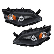 DURAFORCE LH+RH Headlights For 2008-2011 Subaru Impreza Factory Headlamps Black