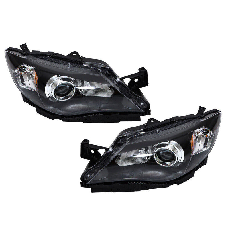 DURAFORCE LH+RH Headlights For 2008-2011 Subaru Impreza Factory Headlamps Black