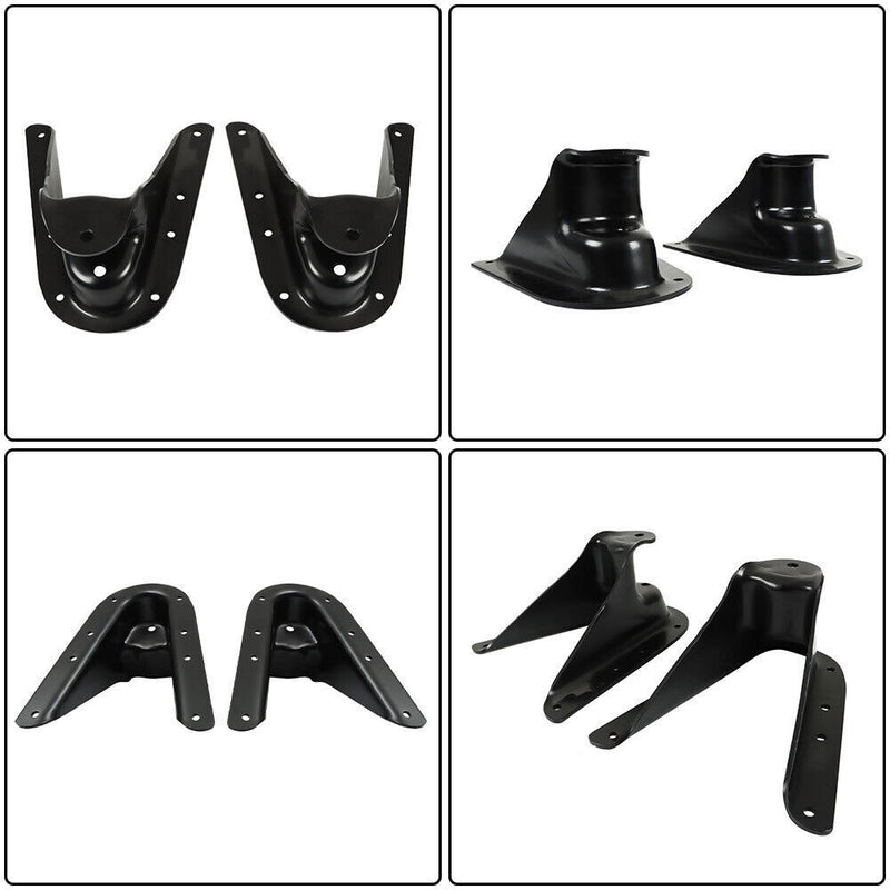 DURAFORCE 2PCS Front Rear Leaf Spring Shackle Hanger For 1973-1987 Chevy K10 K20