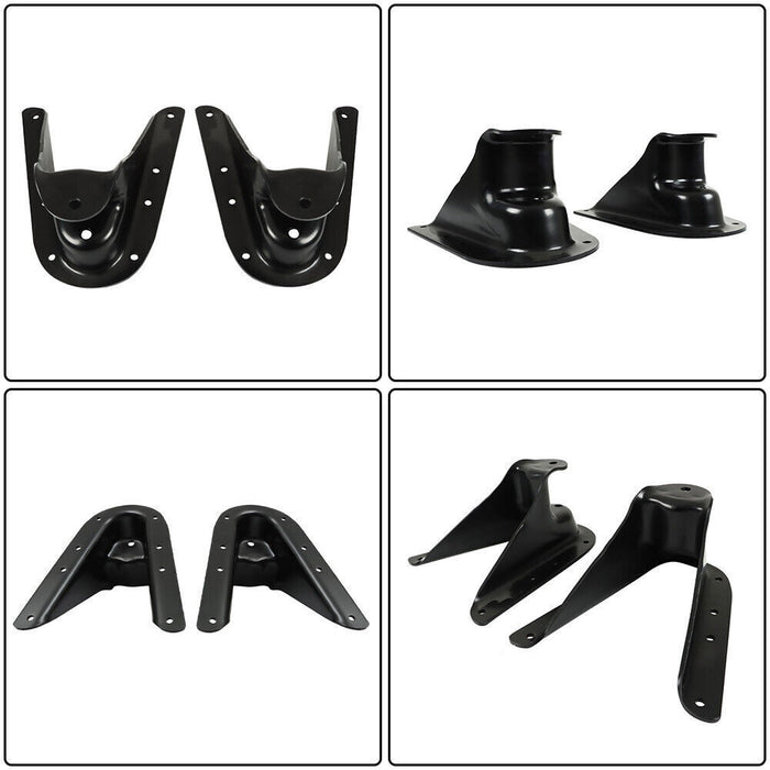 DURAFORCE 2PCS Front Rear Leaf Spring Shackle Hanger For 1973-1987 Chevy K10 K20