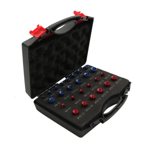 DURAFORCE Nut and Bolt Thread Checker - 26 PCS Nut and Bolt Gauges (12 Metric & 14 Inch)