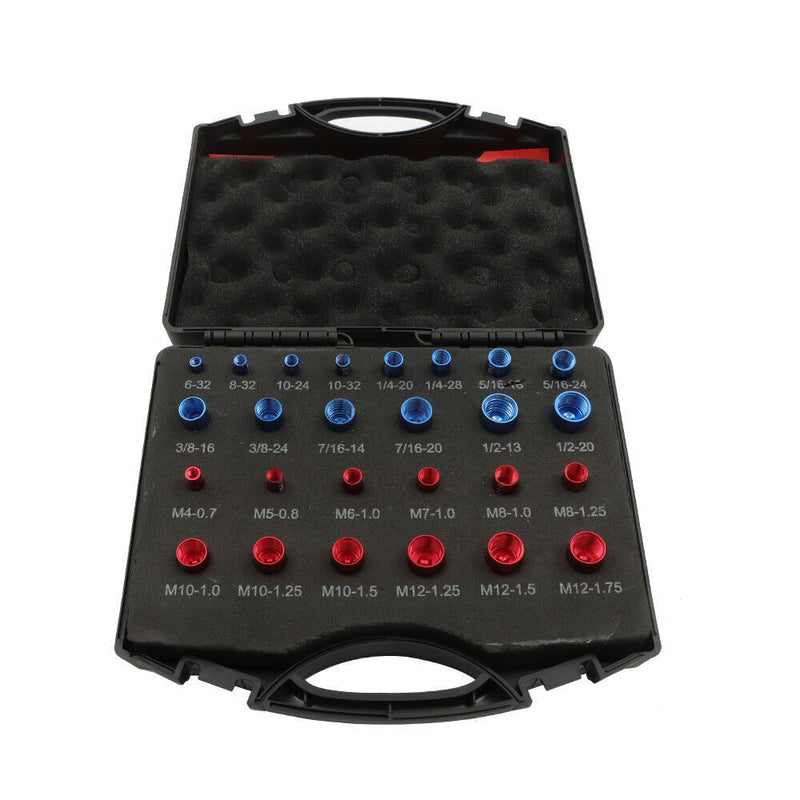 DURAFORCE Nut and Bolt Thread Checker - 26 PCS Nut and Bolt Gauges (12 Metric & 14 Inch)