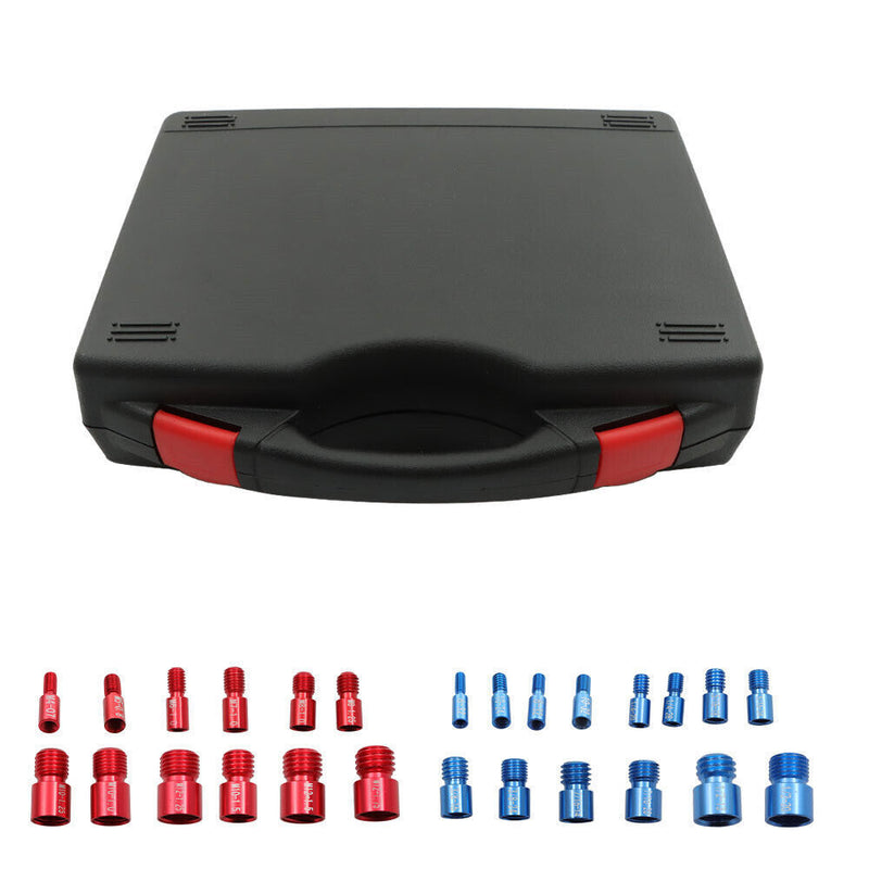 DURAFORCE Nut and Bolt Thread Checker - 26 PCS Nut and Bolt Gauges (12 Metric & 14 Inch)