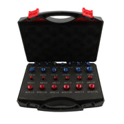 DURAFORCE Nut and Bolt Thread Checker - 26 PCS Nut and Bolt Gauges (12 Metric & 14 Inch)